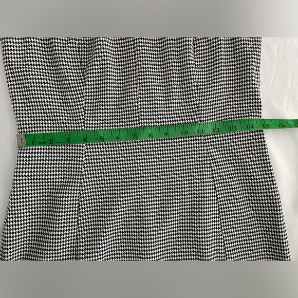 Houndstooth Office Shift Dress Fully Lined Fitted Bodice & Waist - Picture 8 of 11